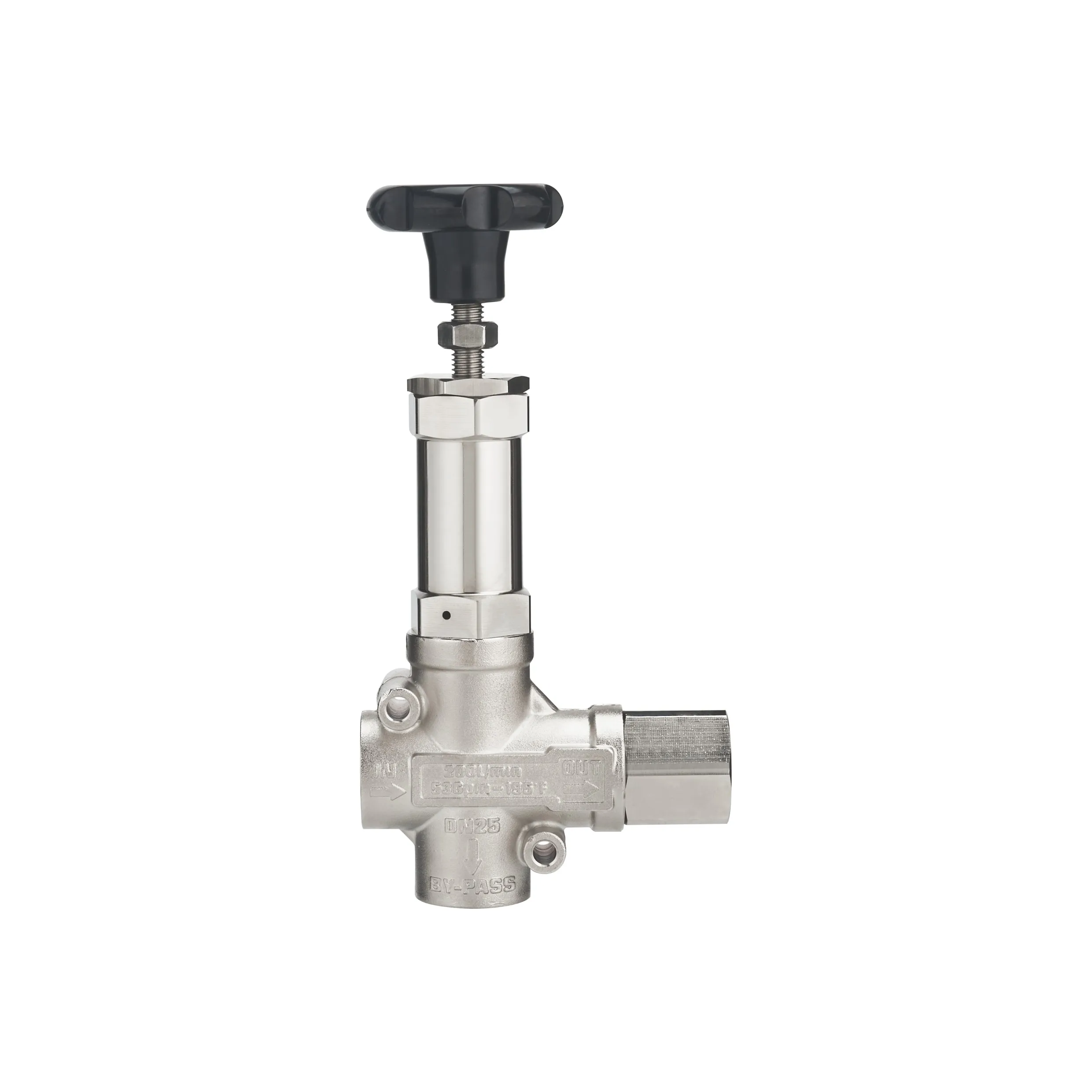 200L 200BAR  hand wheel Large Flow Triplex Plunger Pump Regulating Valve