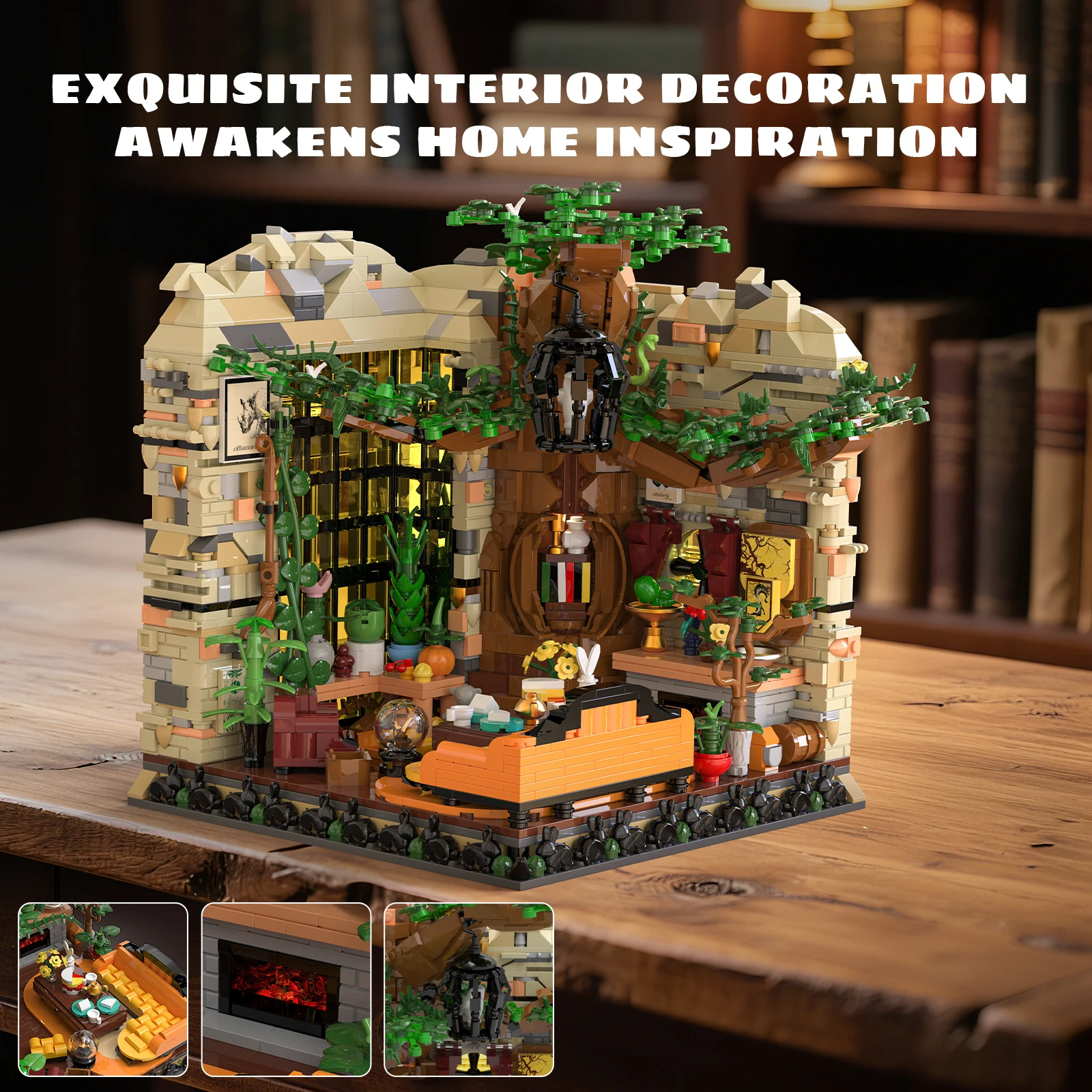 

2059PCS City Street View Series Building Blocks Ornaments, Leisure Area Place House Model Assembly, Children's Toys and Gifts
