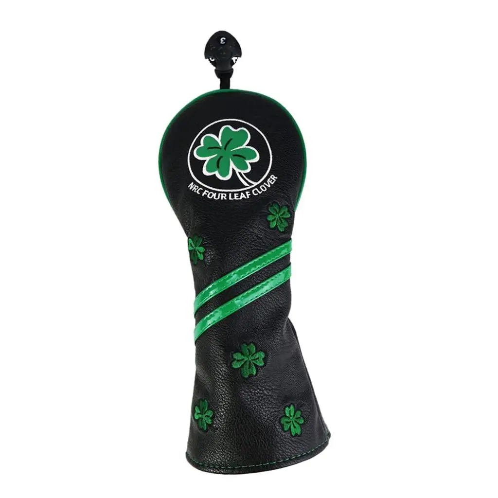 

Golf Club Head Cover Anti Driver Headcover with No.Tag Black
