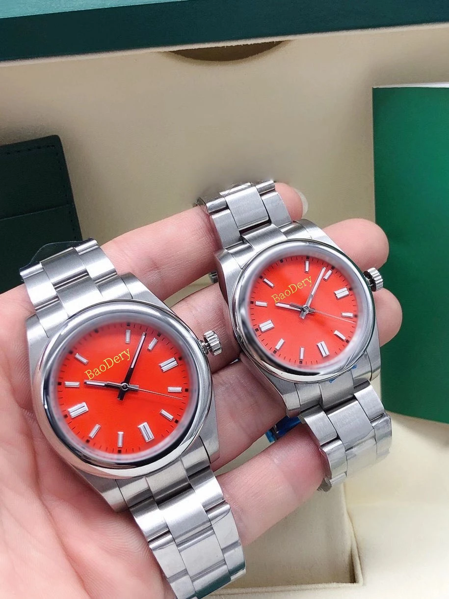 

Couple's Choice: Matching Watches with 36mm41mm Cases Calendar Windows - A Romantic Timepiece Set