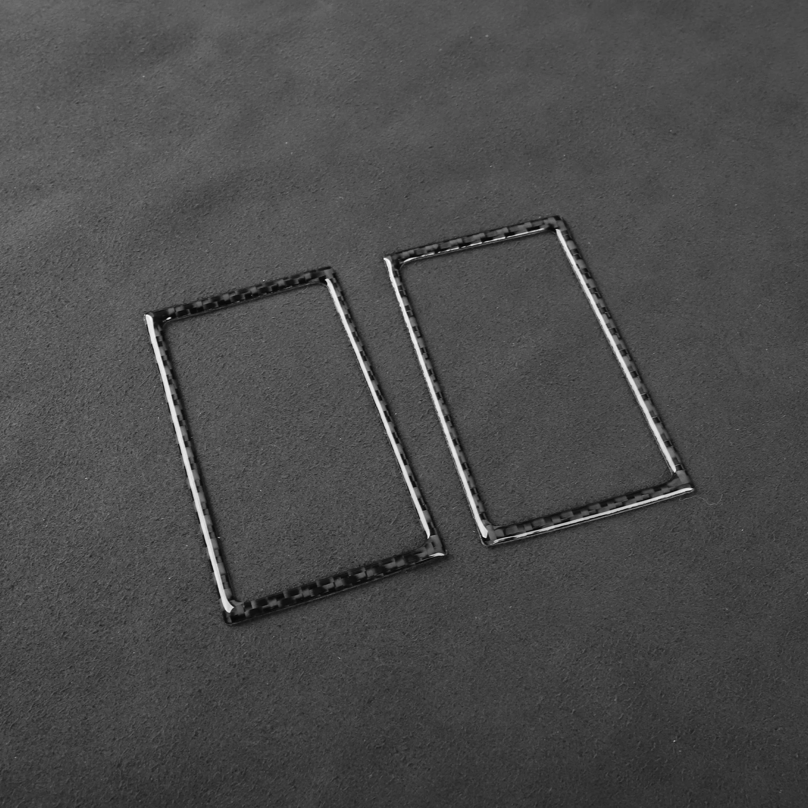 For MINI F55 F56 F57 F60 2014-2020 Carbon Fiber Front Roof Makeup Mirror Panel Frame Car Accessories Interior Decorative Sticker