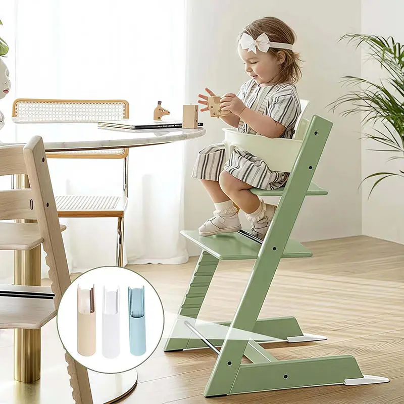

Insert Dining Chair Accessories Safety Extension Piece Anti Tipping Strip Baby Chair Anti-Skid Leg Pad Feet 2PCS/set