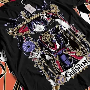 Genshin Impact Unisex T-Shirt - Scaramouche  Wanderer  Kunikuzushi