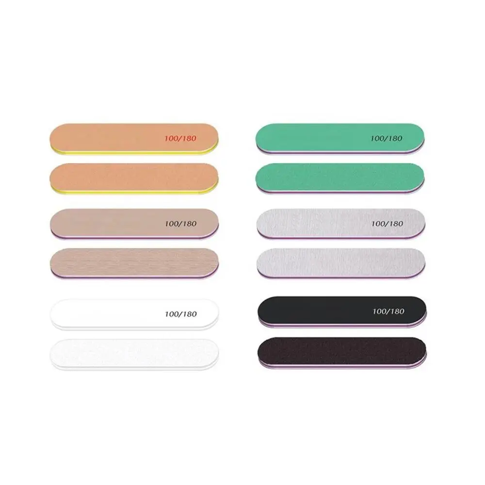 

File Manicure Wholesale Nail Tool Professional Regular Nail File Green Supply Simple Outlook Dustless Grit Sides Double Cut Flat