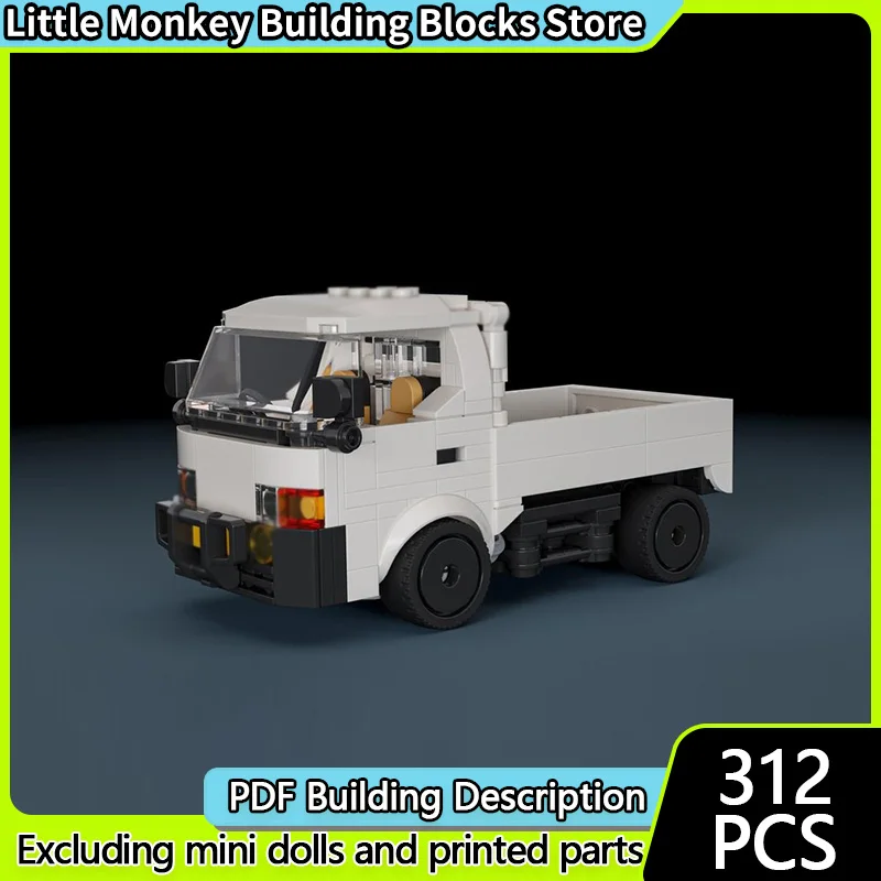 

Speed Racing Car Model MOC Building Bricks Kei Light Automatic Truck Modular Technology Children Holiday Gifts Assemble Toy Suit