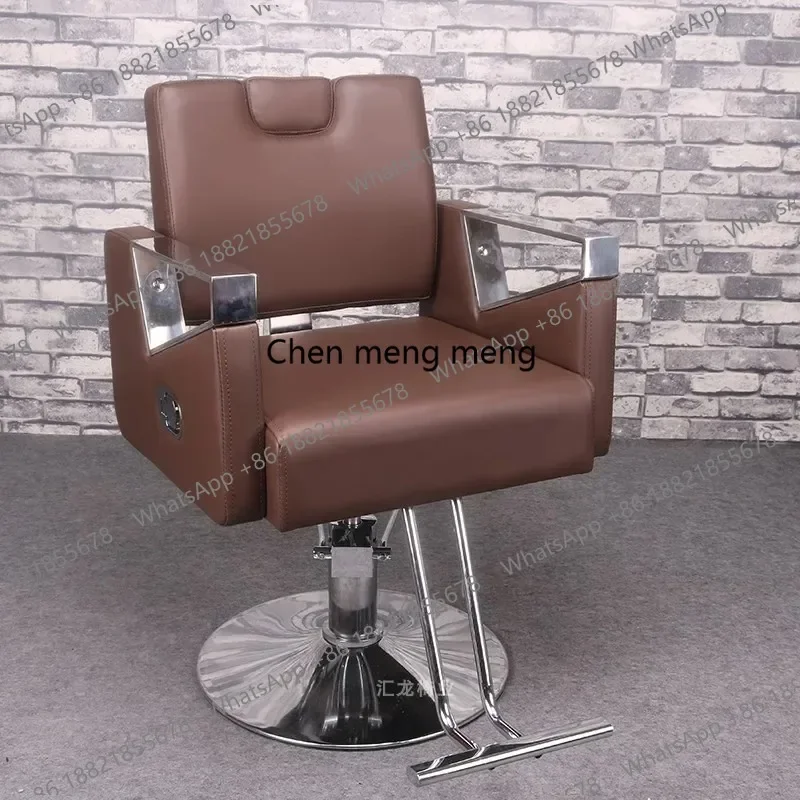 01A Barbershop Modern Luxury Barber Chairs Simple Comfort Perm Shave Barber Chairs Ergonomic Swivel Commercial Furniture Chaise