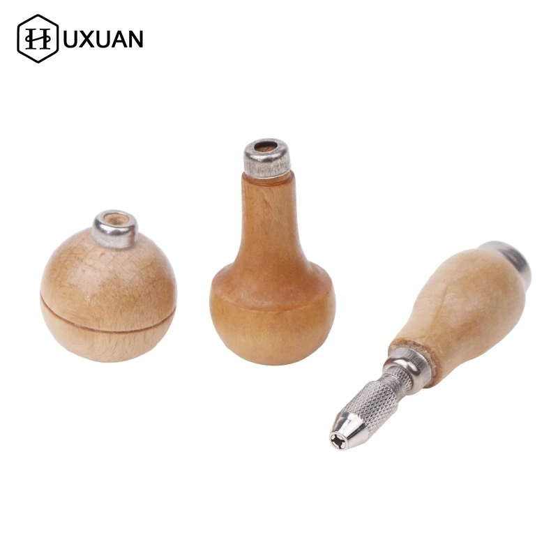 

Mushroom Push Drill Bit Handle Jewelry Craft Handle Graver Pin Vise Wooden Handle With Chuck DIY Woodworking Twisting Wire Tools