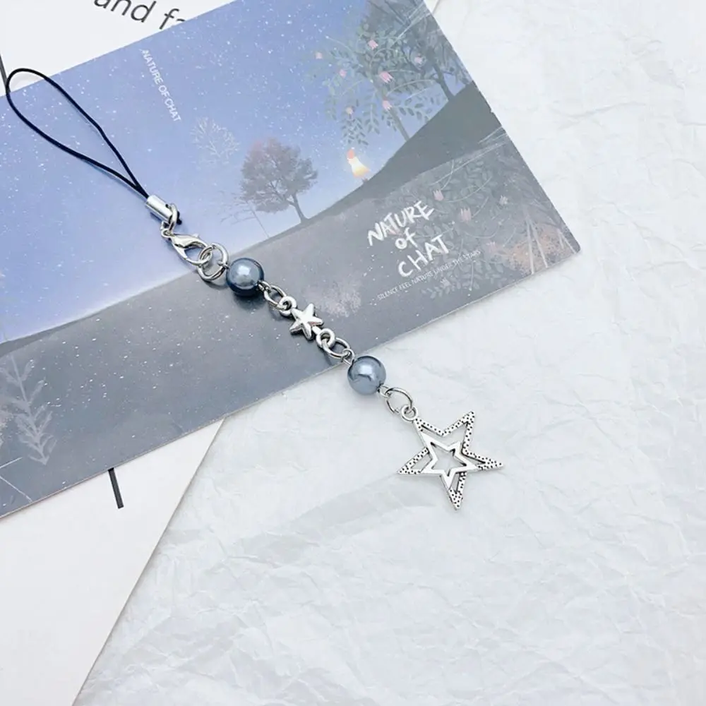 

Key Cord Y2K Star Phone Chain Stylish Lanyard Star Beaded Phone Lanyard Sweet Girl Handmade Y2K Key Chain Girls Gifts