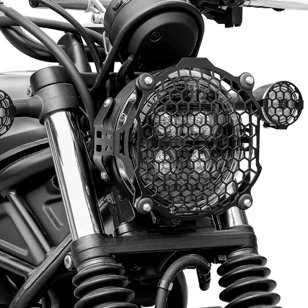 Motorcycle Accossories Front Headlight Grille Lamp Guard Cover Net Protector Fits For HONDA CL500 2023 2024 cl500 2023 2024