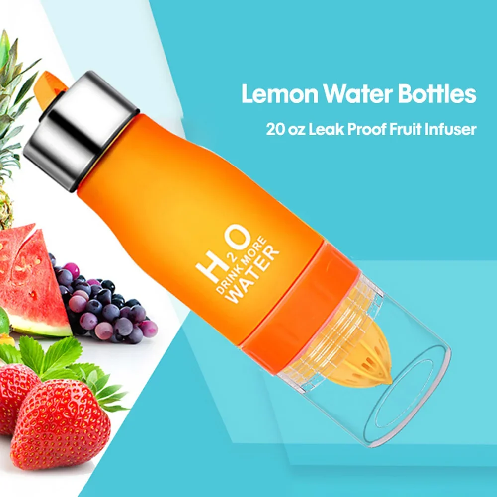 Water Bottle Sport Gourd Cup Fruit Infuser Juice H2O Lemon Leak Proof Travel Eco Friendly Bicycle Bottles Outdoor Mug Drinkware