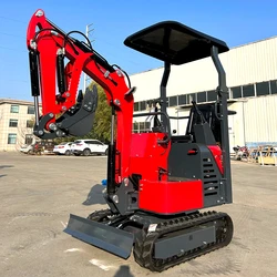 Customized Factory direct sales 1.0 ton crawler hydraulic excavator easy to operate garden machinery