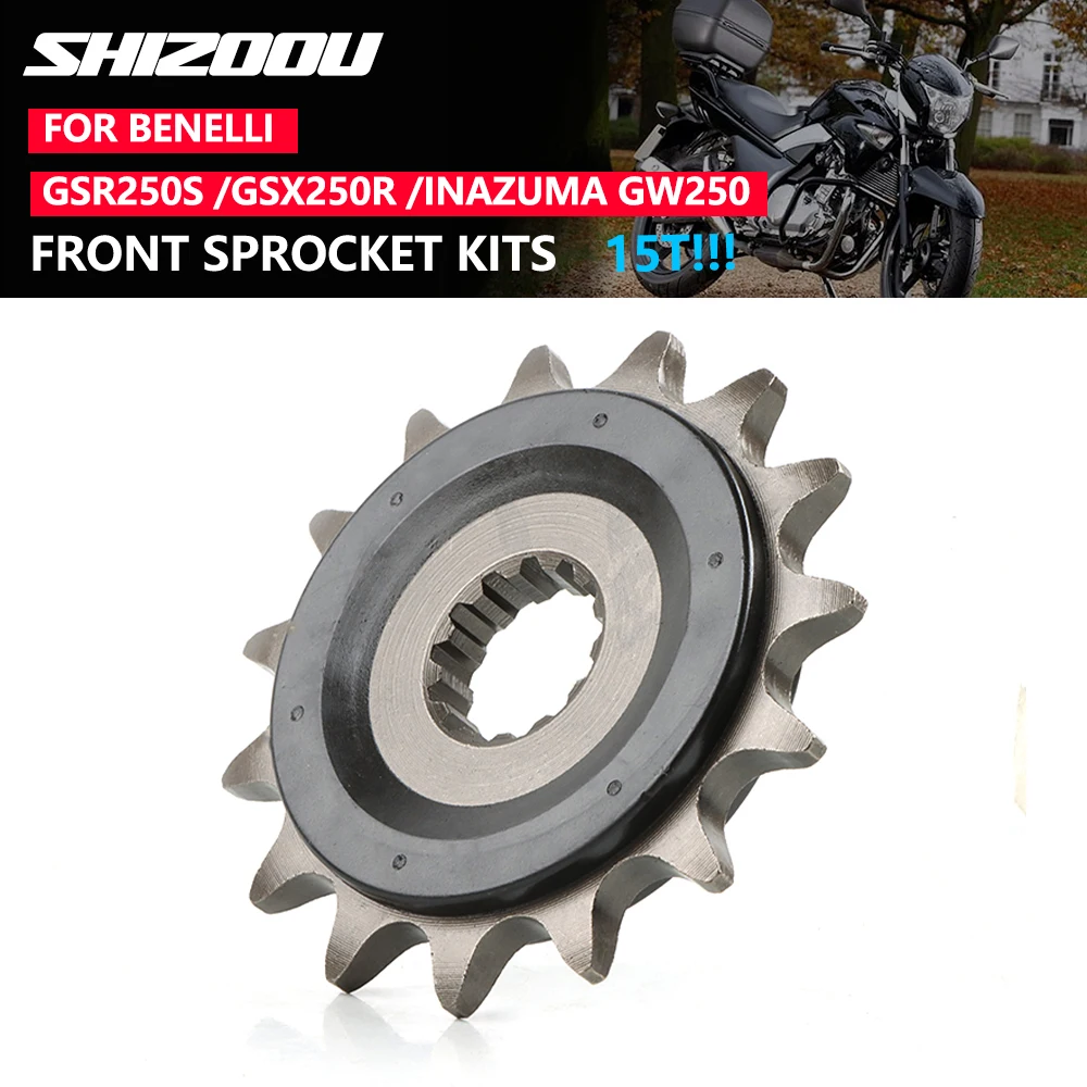 

Silent Durable Engine Sprocket 15T Fly Chain Wheel Replace 27510-48H10-000 For Suzuki Inazuma GW250 GSR250S GSX250R DL250