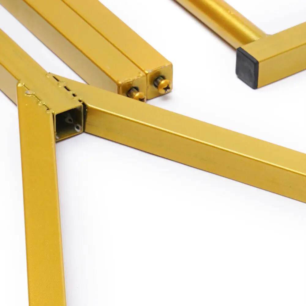 Metal Rolling Roupas Rack com Rodas, Vestido Display Stand, Gold Garment Rack, 163cm