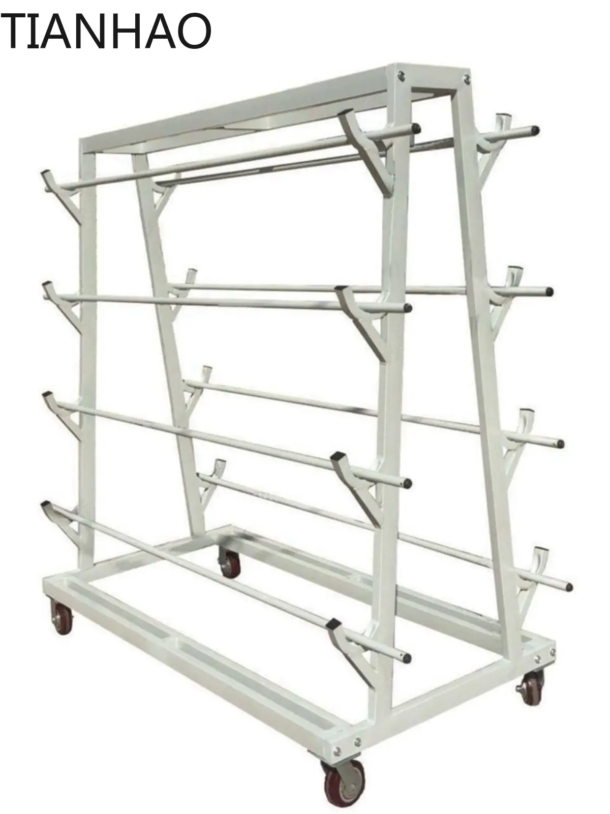 Five-Tier Fabric Trolley Clothing Handcart Fabric Delivery Cart Textile Cutting Piece Cart Fabric Rack Cutting and Relaxing