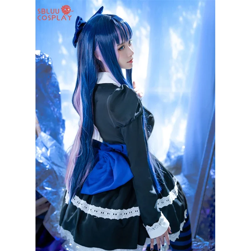 SBluuCosplay Panty Stocking Cosplay Garterbelt Heroine Anarchy Stocking Cosplay Costume with Stockings