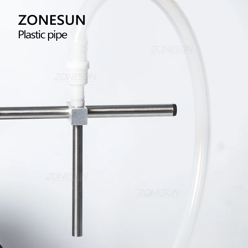 ZONESUN Pipa Plastik Pengisi Nosel 8Mm 10Mm untuk Mesin Pengisi Pompa Peristaltik