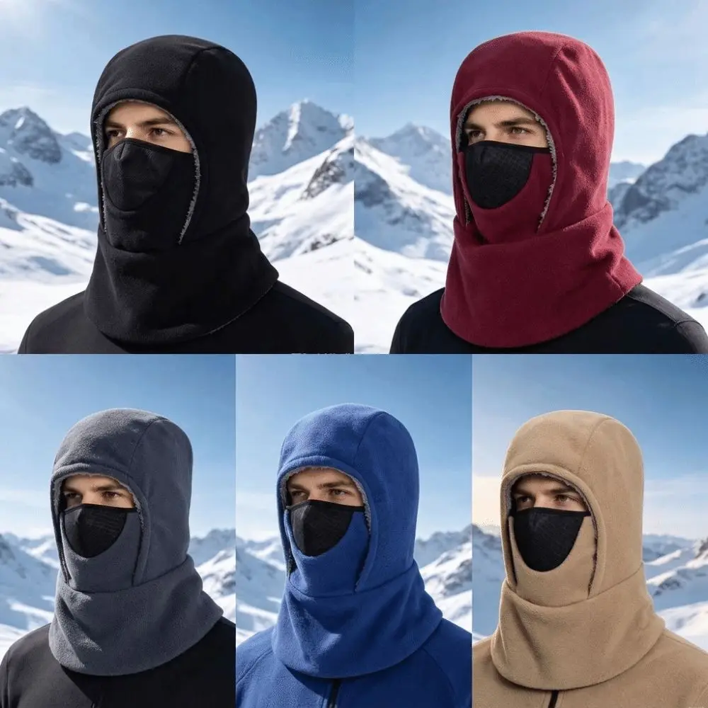 Picture 3: Fashion Thermal Balaclava Hat Breathable Multifunctional Ear Protection Hat Windproof Full Face Mask Outdoor Activities