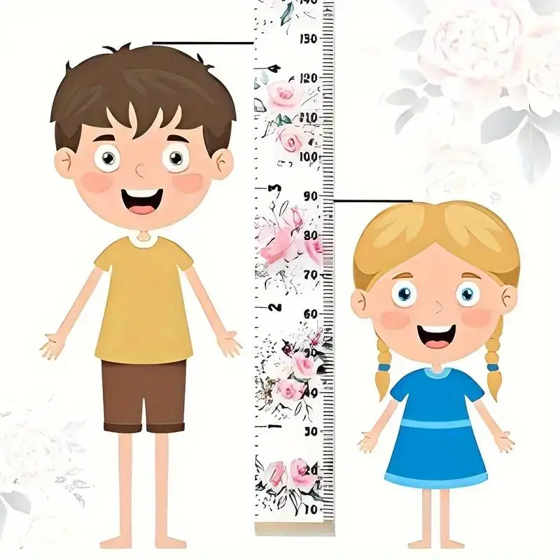 Children's Height Ruler Cartoon Print Height Ruler Children's Room Decoration Hanging Pictures Measuring Height Wall Stickers