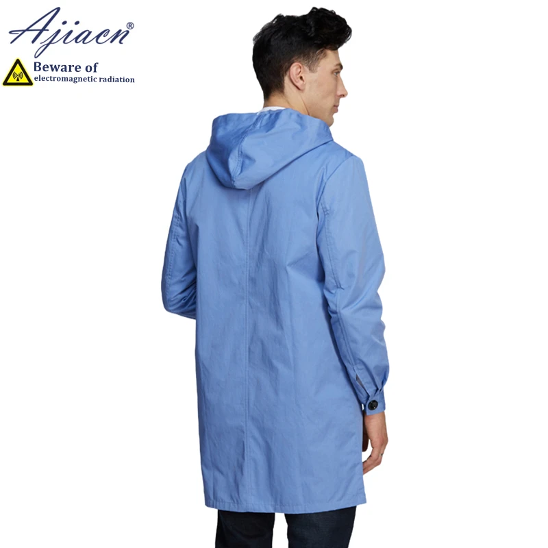 Genuine anti-radiation hooded overcoat Mobile phone, computer, WIFI, microwave Electromagnetic radiation shielding clothes