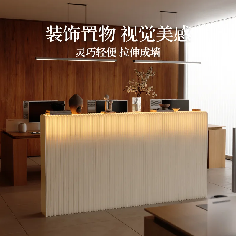 Cross-border Paper Screen Partition Office Commercial Place Occlusion Partition Wall Luminous Storage Material No Punching Baffl