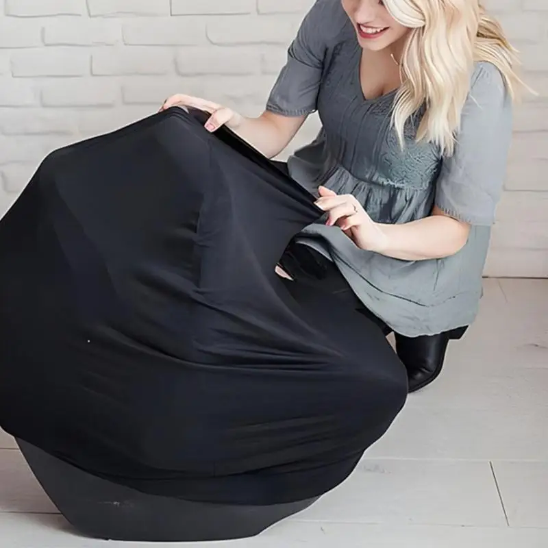 54DF يندبروف عربة أطفال حامي حديثي الولادة طفل يحمل سلة الحماية غطاء للأكمام الخصوصية منشفة التمريض #5