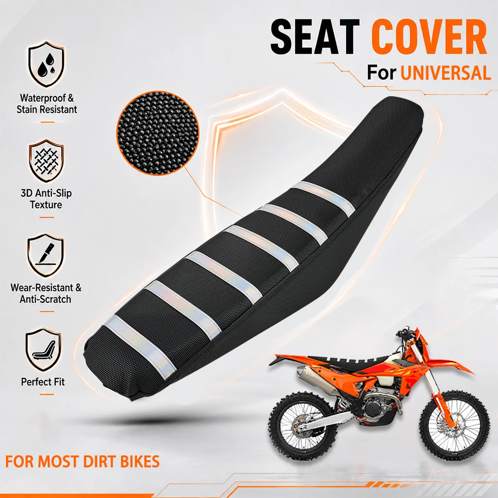 Universal Motorcycle Accessories Laser Version PVC Seat Cushion Cover Protector For KTM Honda Kawasaki Husqvarna Suzuki Yamaha