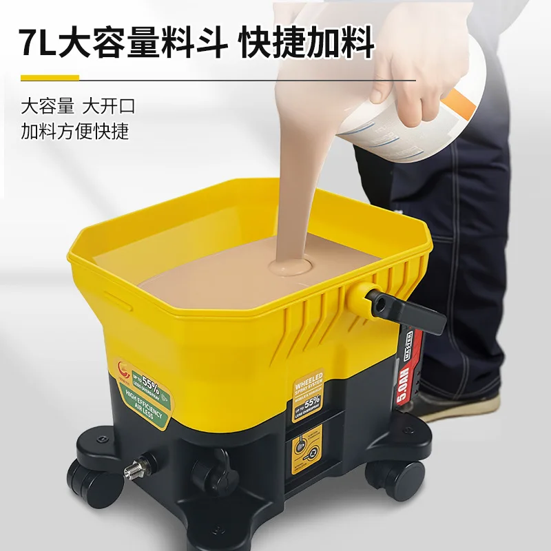 Paint latex paint coloring paint high pressure airless spraying machine lithium battery rechargeable airless power tank sprayer