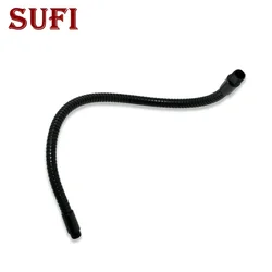 Dia6/8/10/12/13mm Black LED Gooseneck Desk Lamp Soft Flexible Metal Hose Bendable Shaped Bracket Lamp Holder Elbow Tube