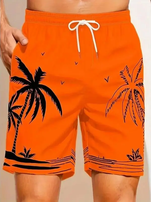 

Loose Fit 3D Printed Sports Shorts for Men Comfortable Elastic Waist Polyester Fiber All Season Casual Wear XJGOOD Brand