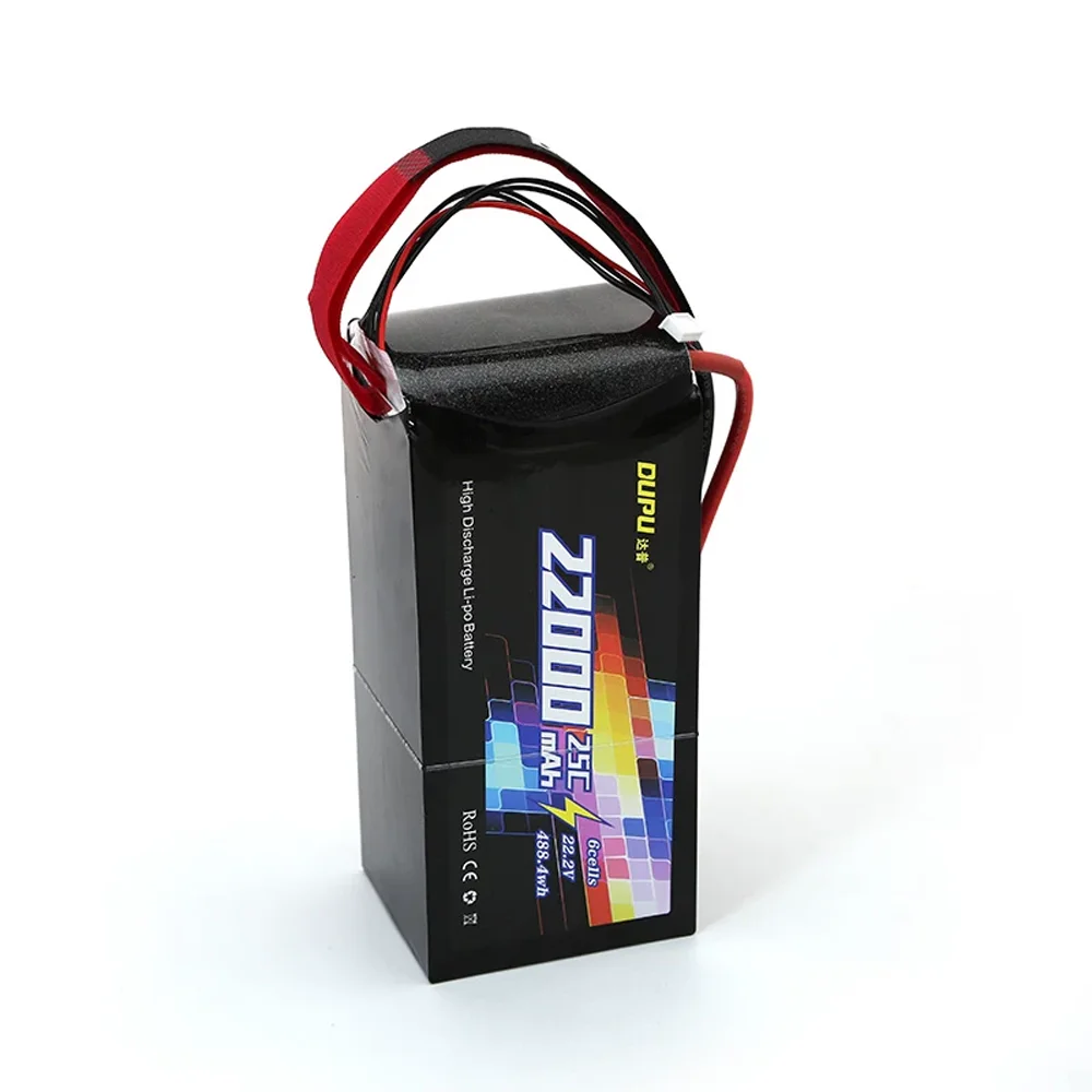 DUPU 6S 25C 22000mAh lithium battery is used for agricultural drones and aerial photography drones.