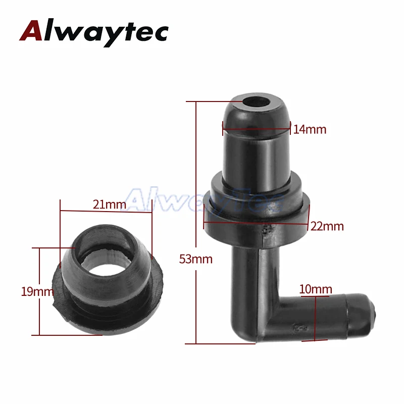 Positive Crank Case Ventiliation PCV 90 Degree Valve 17130PK1003 17130-PK1-003 17130-PM6-00 For Honda Civic CR-V Accord Acura