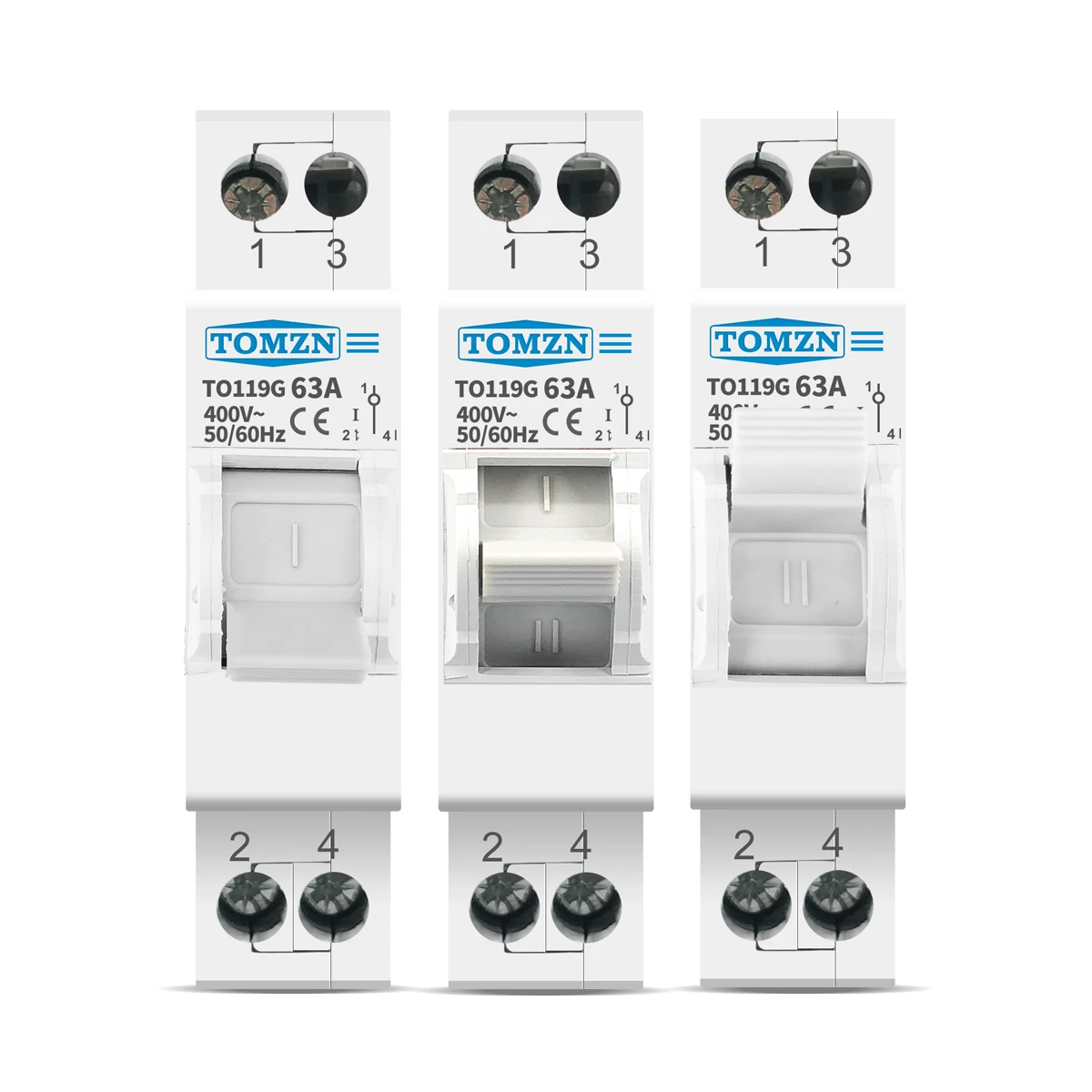 TOMZN 1P 63A MTS Dual Power Manual Transfer Isolating Switch Interlock Circuit Breaker