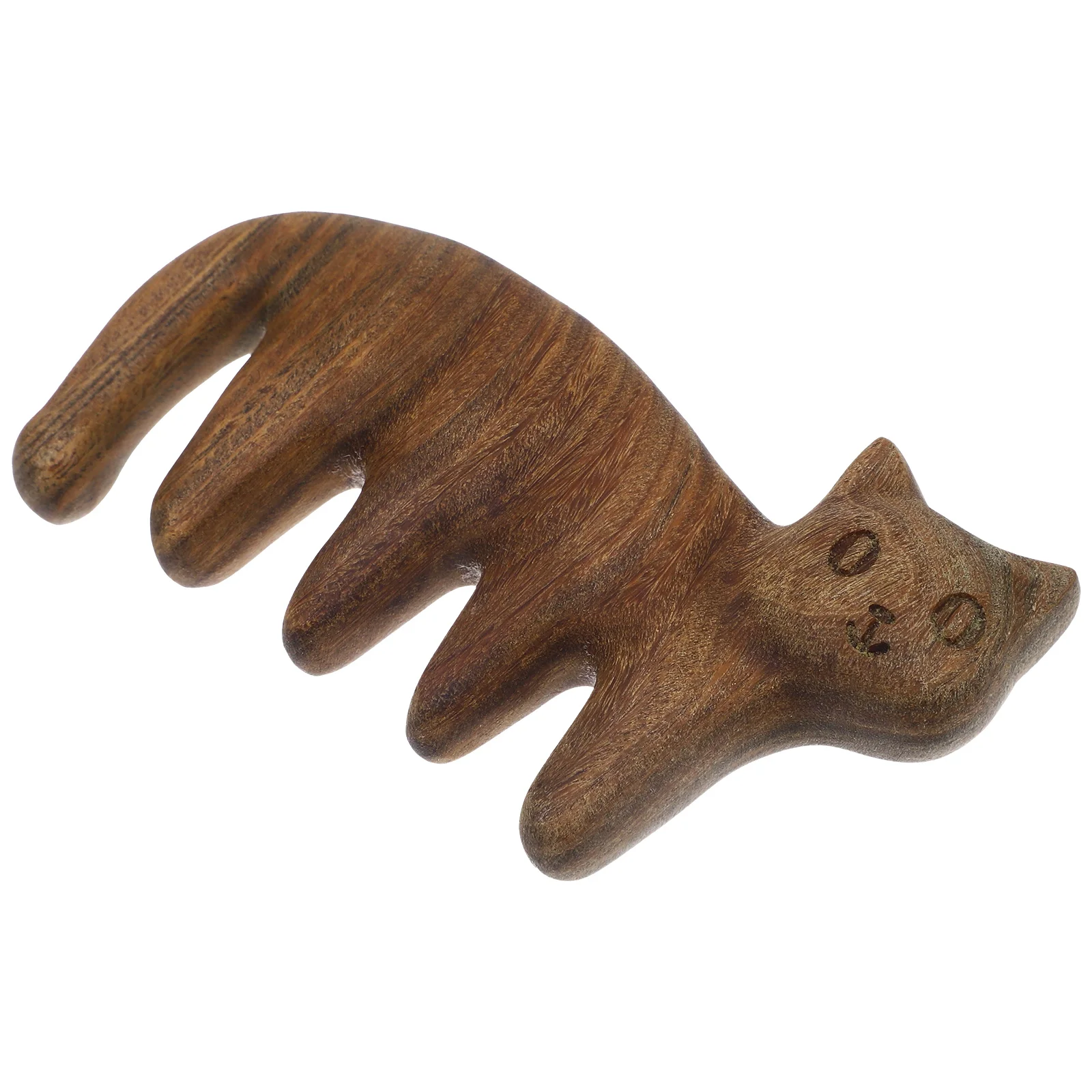

Cat Shaped Massage Comb Wood Scalp Massager Tool Stress Relief Cartoon Pet Hair Care Smoothing Long Thick