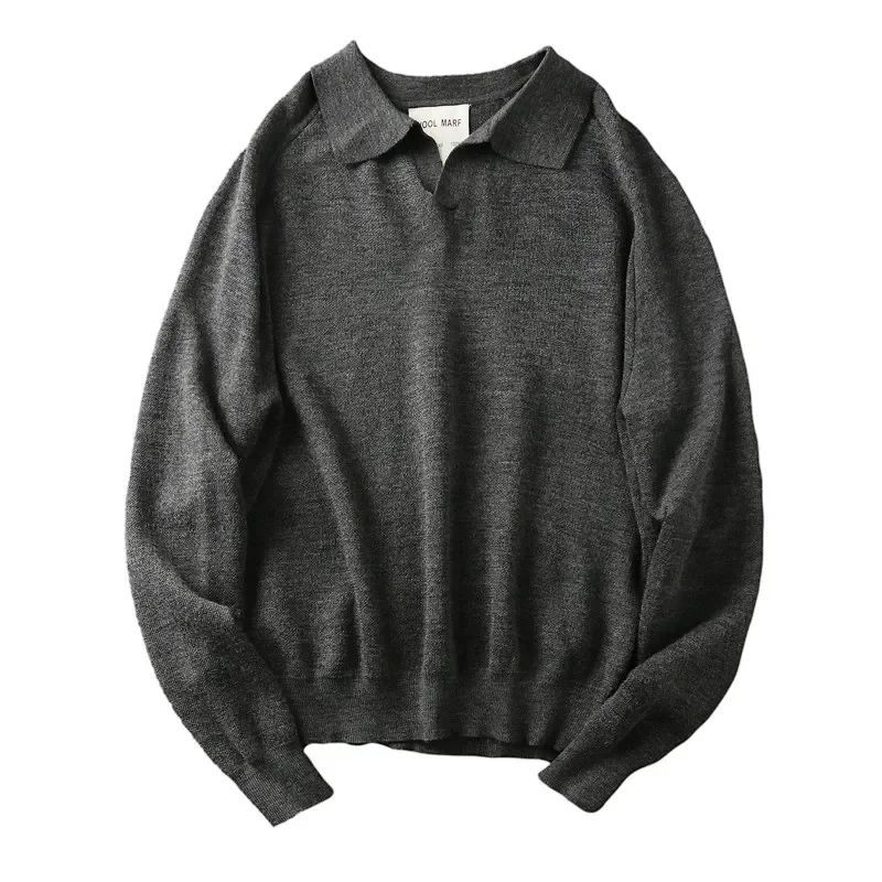 Image 6: Une petite quantité de marchandises de qualité! 100! Laine! Pull en tricot doux et ajusté à col rabattu pour l'automne et l'hiver – Nouvelle collection