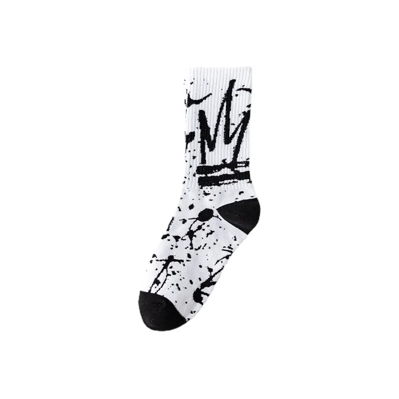 Harajuku Mode Socken Männer der Trend Basketball Sport Socken Hip-hop Lange Rohr Hohe Socken Flut Marke Straße Skateboard socken