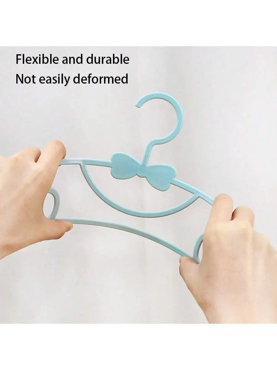 10pcs Multi-Functional Children Clothes Hangers, Anti-Slip Portable Baby Clothes Drying Rack And Clothes Support For Newborn, In