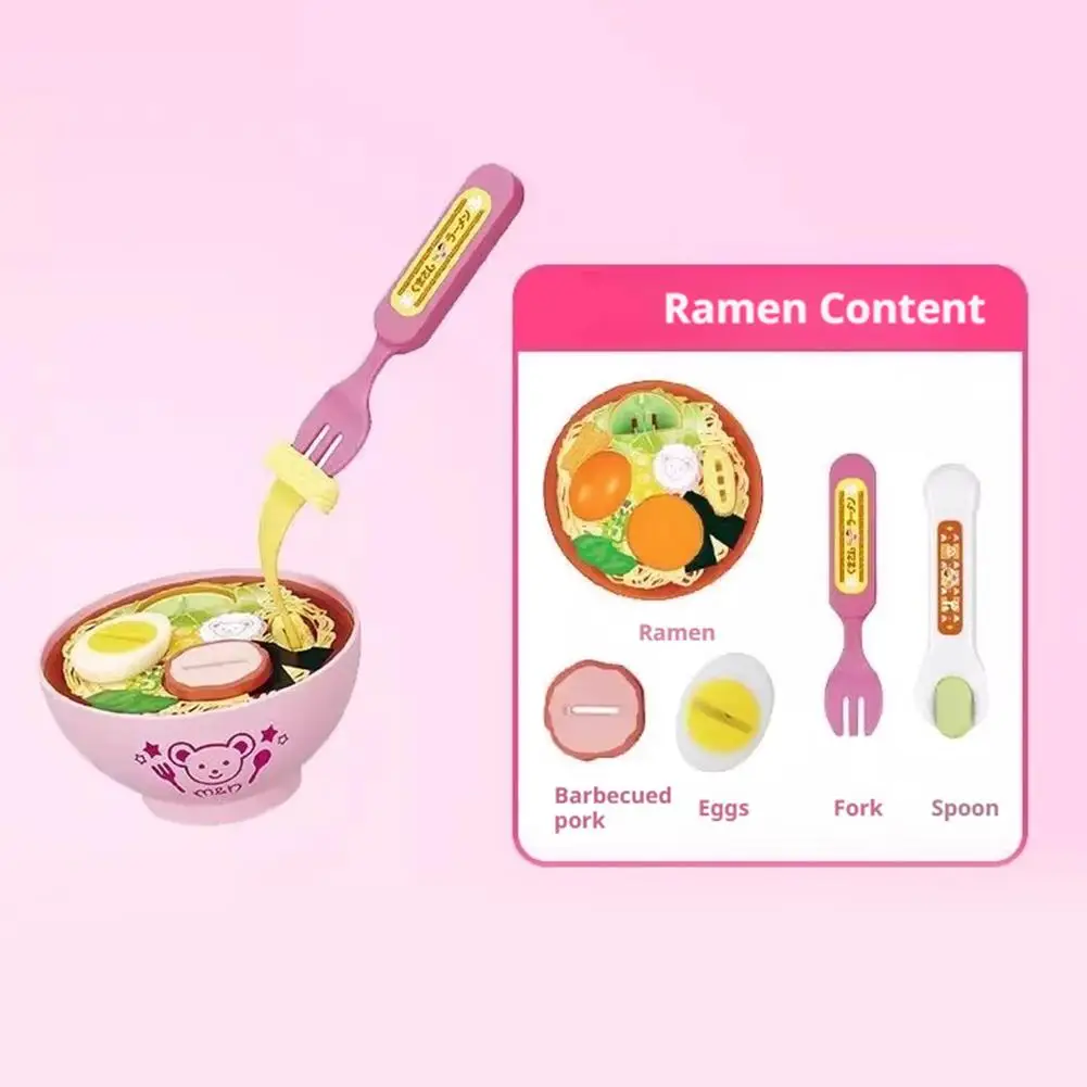 NEW Food Feeding Little Bear Bento Food Platter Lunch Box，Pudding Feeding Toy Pudding Set Ornaments Models For Kids Girls