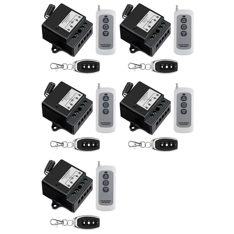 5X DC12V-24V Forward Reverse Switch, Linear Actuator Remote Control,10A Current,165 Ft Range,Linear Actuator With Remote-AT30
