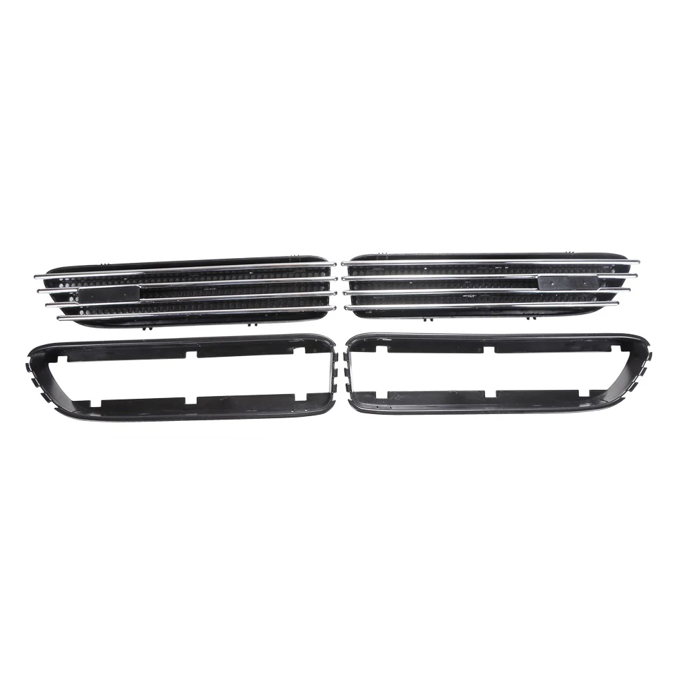 M3 Replacement Side Vent ABS Chrome Side Grill Grille Fender Vents for BMW E46 E90 M3(with M3 badges)