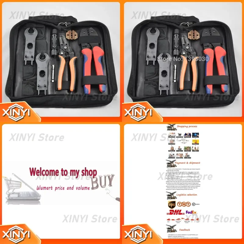 for Solar Crimping Tool Kit 1 Set Crimper for 2.5-6.0mm² MC3 MC4 Connectors Cable Cutter PV Crimp Tools for Solar Panel