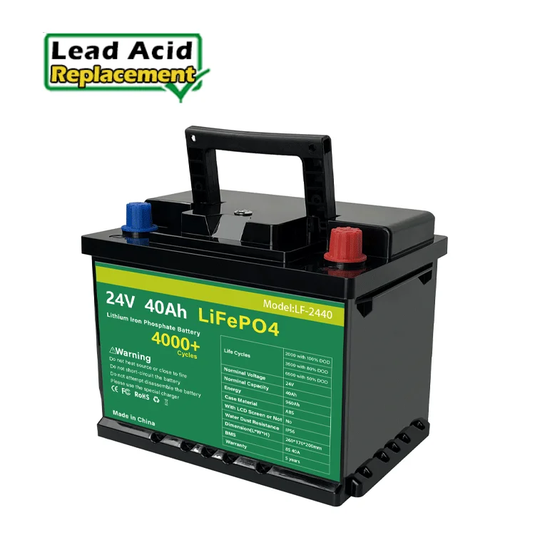 

Lead Acid Replacement Customized Car Start Generator Phosphate Battery LiFePO4 Pack Battery 24V 40Ah Lithium Ion Battery