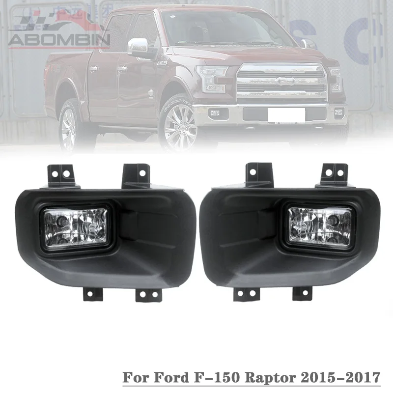 

1 Set Front Fog Lamp Assembly Halogen Front Bumper Light For Ford F-150 Raptor 2015 2016 2017