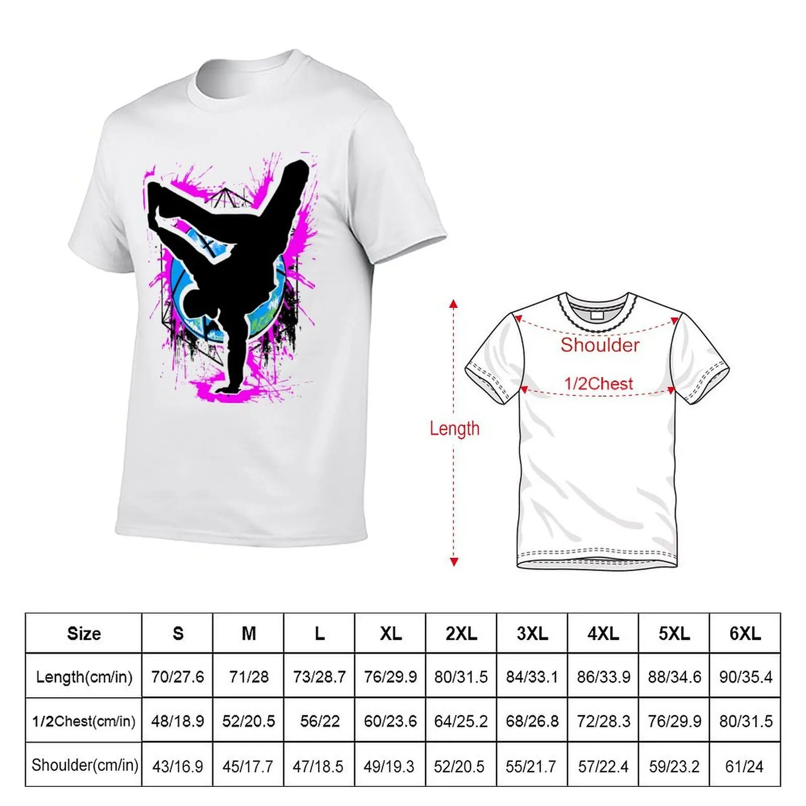 Breakdance - Breakdancer - Breakdancing B-Boy - Streetdance T-Shirt cotton tshirt 100% man t shirt cotton high quality T-Shirt