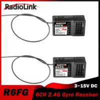 RadioLink 1/2/4PCS R6FG 6 Channel Gyro Receiver for RC Remote Controller Car Boat Model RC8X/RC6GS/RC4GS/T8FB/T8S Transmitter