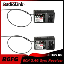 RadioLink 1/2/4PCS R6FG V5 6 Channel Gyro Receiver for RC Remote Controller Car Boat Model RC8X/RC6GS/RC4GS/T8FB/T8S Transmitter