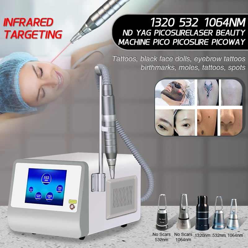 2023 Newest Picosecond Tattoo Removal Laser Machine Pigment Removal q switch nd yag laser Tattoo Removal Eyebrow