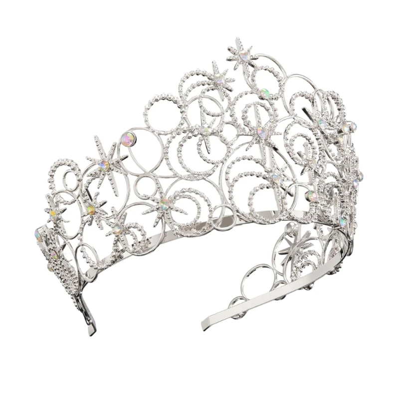 Blingbling คริสตัล Headbands สำหรับสาว Queen Headpiece Hairband Elegant วันเกิดผม Hoop สาวแต่งงาน