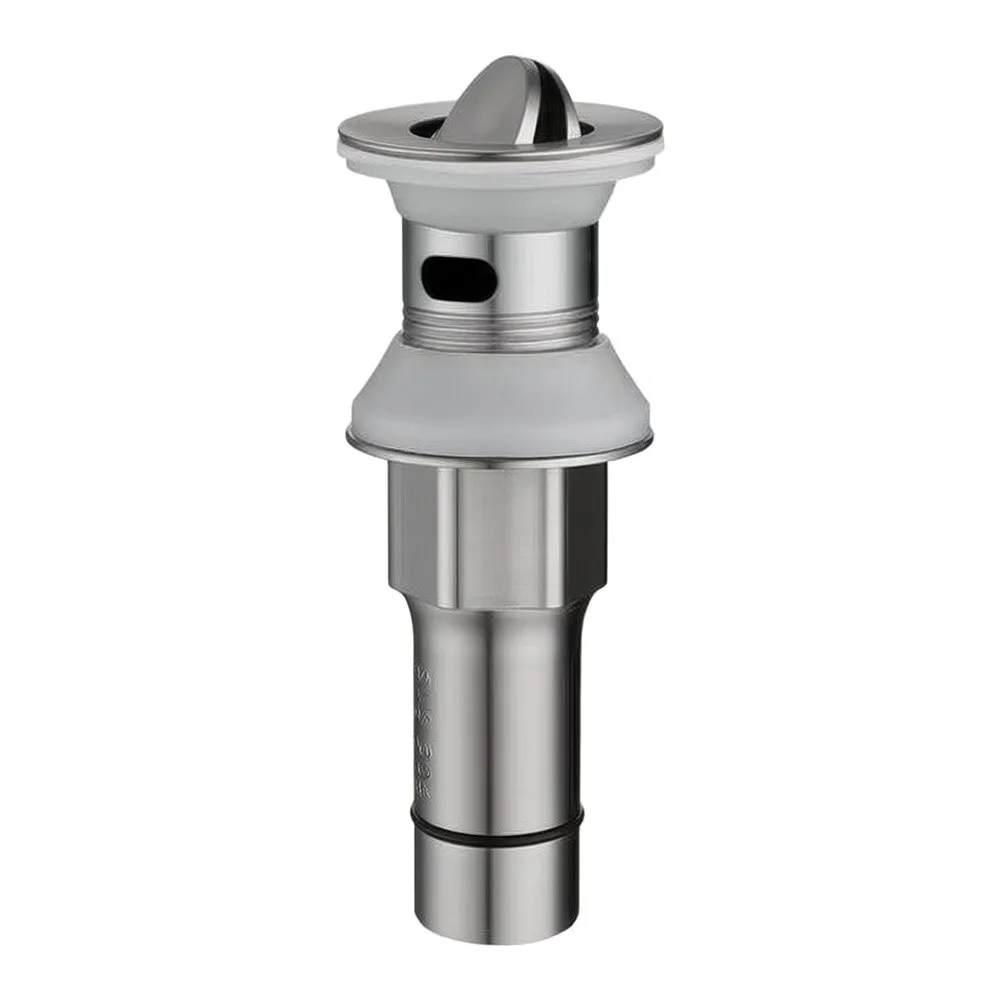 Overflow Lift Drain for Standard Bathroom Washbasins Featuring 304 Stainless Steel Construction and Smooth Operation
