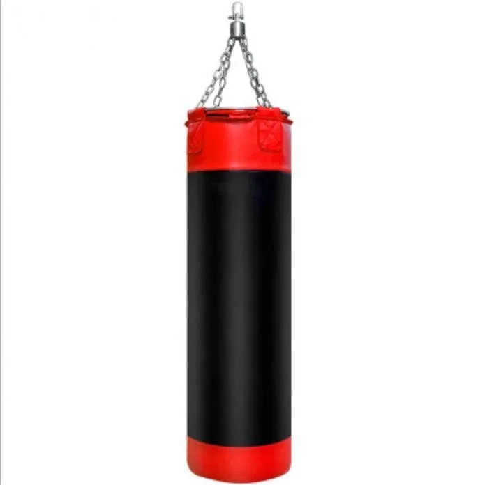 Gym Sports Equipment Heavy PU Leather Hanging Boxing Punching Bag