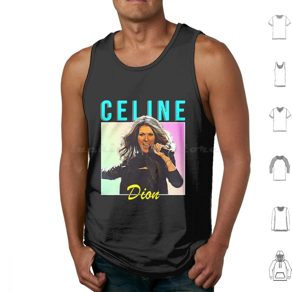 Dion 90s Style Graphic Design Tank Tops Vest Sleeveless Dion 90s Style Graphic Design Dion Dion 70s 90s Metal My Heart Will Go